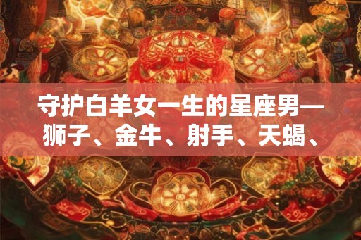 守护白羊女一生的星座男—狮子、金牛、射手、天蝎、天秤! 守护白羊女一生的星座男—狮子、金牛、射手、天蝎、天秤!