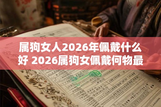 属狗女人2026年佩戴什么好 2026属狗女佩戴何物最佳