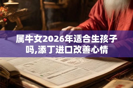 属牛女2026年适合生孩子吗,添丁进口改善心情