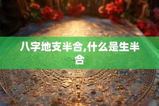 八字地支半合,什么是生半合