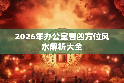2026年办公室吉凶方位风水解析大全
