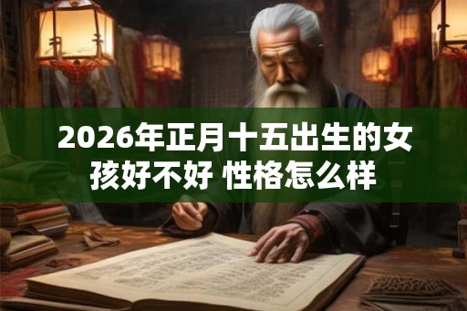 2026年正月十五出生的女孩好不好 性格怎么样