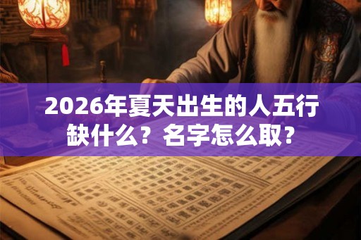2026年夏天出生的人五行缺什么？名字怎么取？