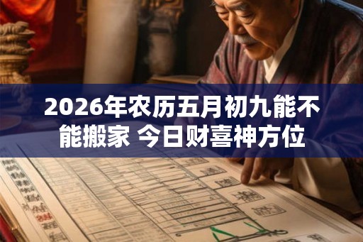 2026年农历五月初九能不能搬家 今日财喜神方位