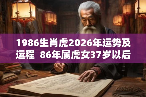 1986生肖虎2026年运势及运程  86年属虎女37岁以后命运