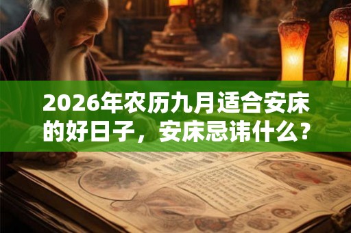 2026年农历九月适合安床的好日子，安床忌讳什么？