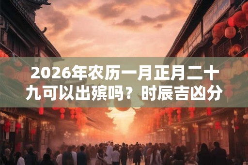 2026年农历一月正月二十九可以出殡吗？时辰吉凶分析！