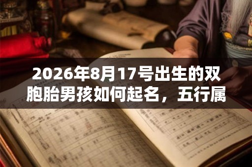 2026年8月17号出生的双胞胎男孩如何起名,五行属什么 2026年8月17号出生的双胞胎男孩如何起名,五行属什么