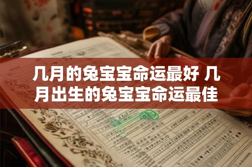 几月的兔宝宝命运最好 几月出生的兔宝宝命运最佳