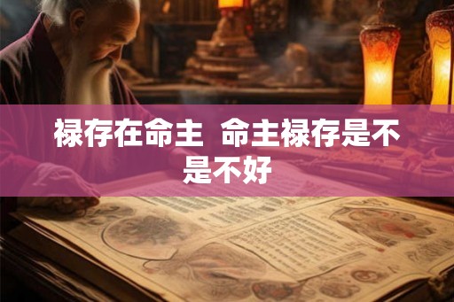 禄存在命主 命主禄存是不是不好 禄存在命主 命主禄存是不是不好