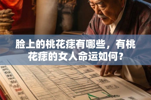 脸上的桃花痣有哪些，有桃花痣的女人命运如何？