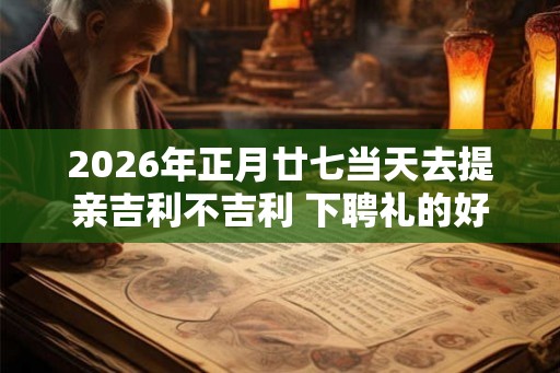 2026年正月廿七当天去提亲吉利不吉利 下聘礼的好日子