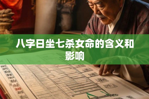 八字日坐七杀女命的含义和影响