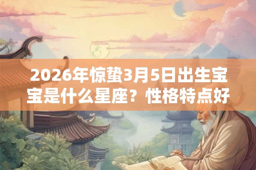 2026年惊蛰3月5日出生宝宝是什么星座?性格特点好不好? 2026年惊蛰3月5日出生宝宝是什么星座?性格特点好不好?