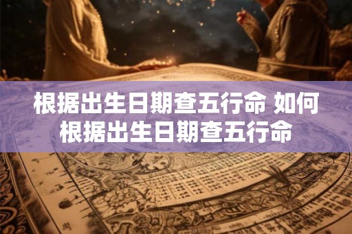 根据出生日期查五行命 如何根据出生日期查五行命
