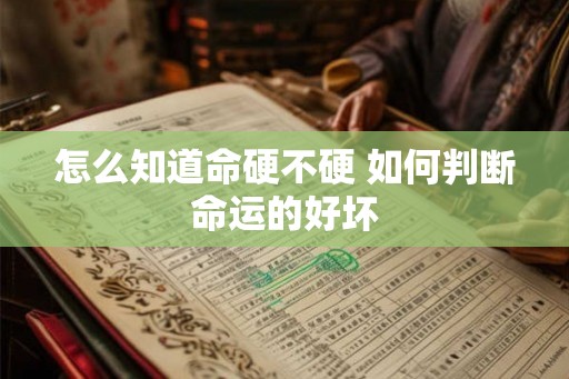 怎么知道命硬不硬 如何判断命运的好坏