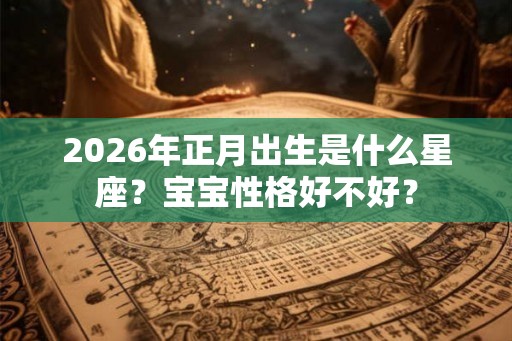 2026年正月出生是什么星座？宝宝性格好不好？