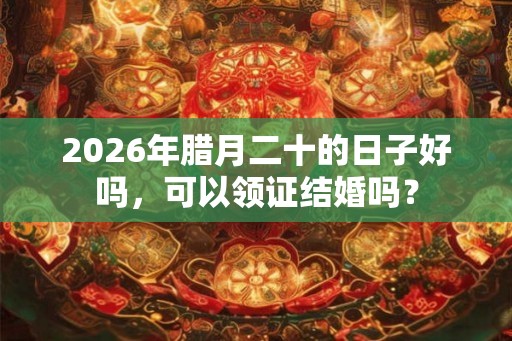 2026年腊月二十的日子好吗，可以领证结婚吗？