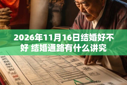 2026年11月16日结婚好不好 结婚通路有什么讲究