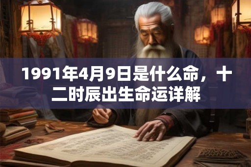1991年4月9日是什么命，十二时辰出生命运详解