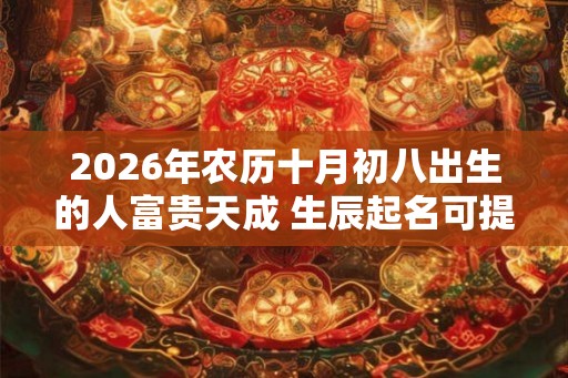 2026年农历十月初八出生的人富贵天成 生辰起名可提升命格