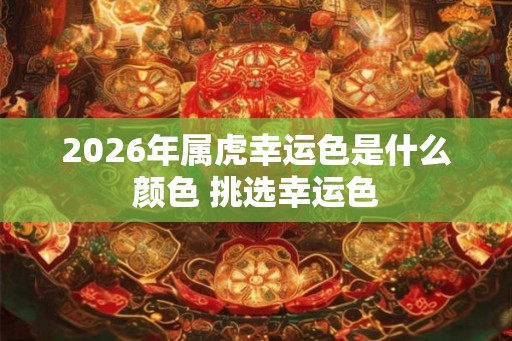 2026年属虎幸运色是什么颜色 挑选幸运色
