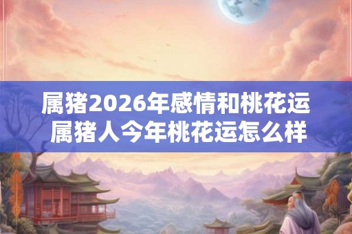 属猪2026年感情和桃花运 属猪人今年桃花运怎么样