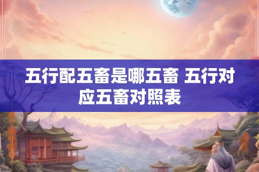 五行配五畜是哪五畜 五行对应五畜对照表 五行配五畜是哪五畜 五行对应五畜对照表