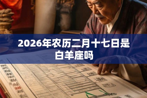 2026年农历二月十七日是白羊座吗