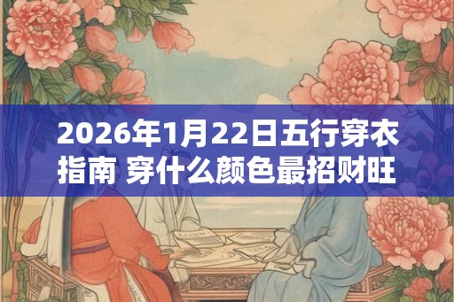 2026年1月22日五行穿衣指南 穿什么颜色最招财旺运