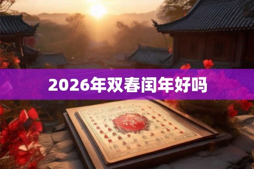 2026年双春闰年好吗