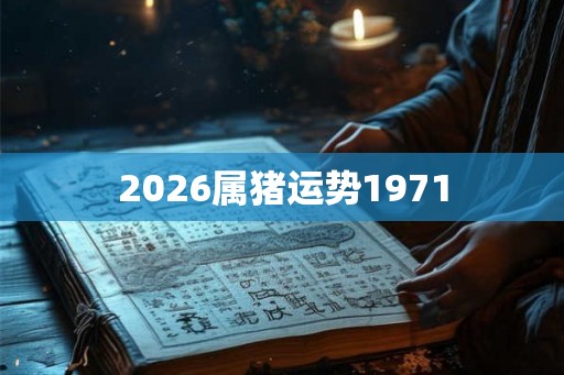 2026属猪运势1971