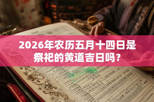 2026年农历五月十四日是祭祀的黄道吉日吗？