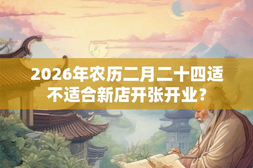 2026年农历二月二十四适不适合新店开张开业? 2026年农历二月二十四适不适合新店开张开业?