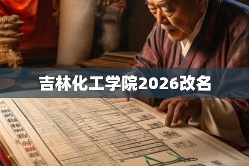 吉林化工学院2026改名