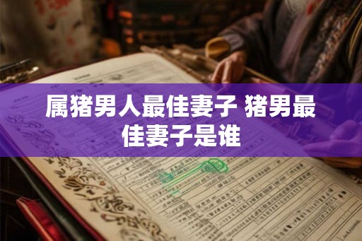 属猪男人最佳妻子 猪男最佳妻子是谁
