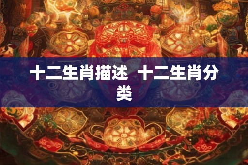 十二生肖描述  十二生肖分类