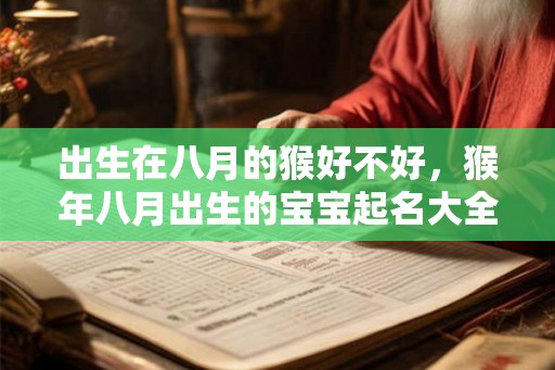 出生在八月的猴好不好，猴年八月出生的宝宝起名大全