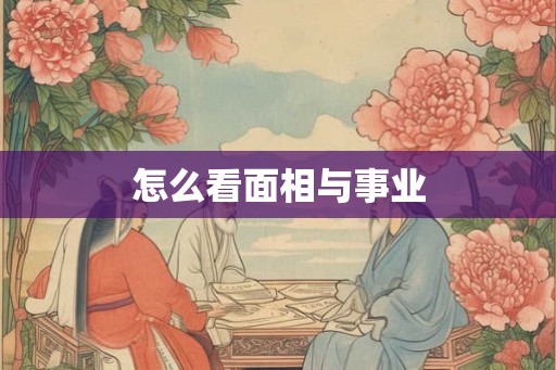 怎么看面相与事业