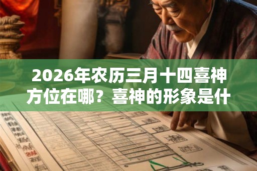 2026年农历三月十四喜神方位在哪？喜神的形象是什么？