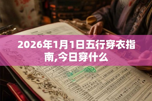 2026年1月1日五行穿衣指南,今日穿什么