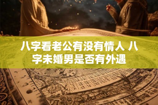 八字看老公有没有情人 八字未婚男是否有外遇