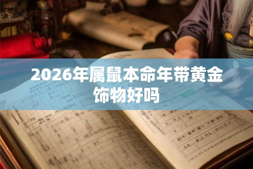 2026年属鼠本命年带黄金饰物好吗