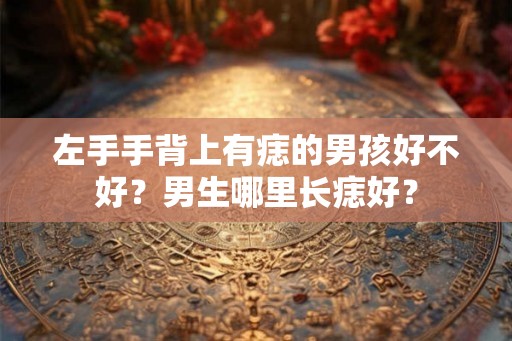 左手手背上有痣的男孩好不好？男生哪里长痣好？