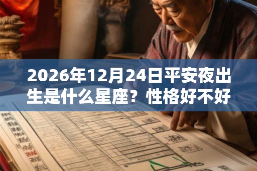 2026年12月24日平安夜出生是什么星座？性格好不好？