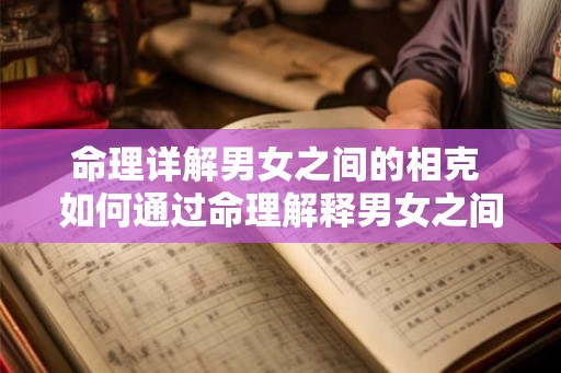 命理详解男女之间的相克 如何通过命理解释男女之间的相克