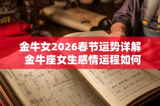 金牛女2026春节运势详解  金牛座女生感情运程如何