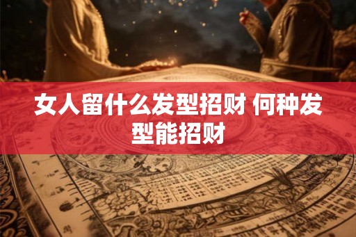 女人留什么发型招财 何种发型能招财