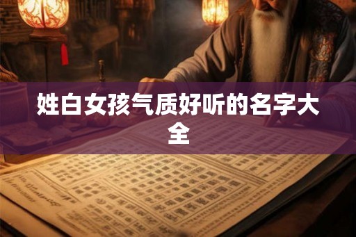 姓白女孩气质好听的名字大全 姓白女孩气质好听的名字大全