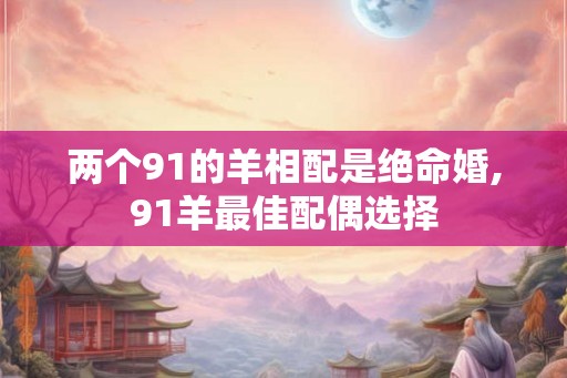 两个91的羊相配是绝命婚,91羊最佳配偶选择